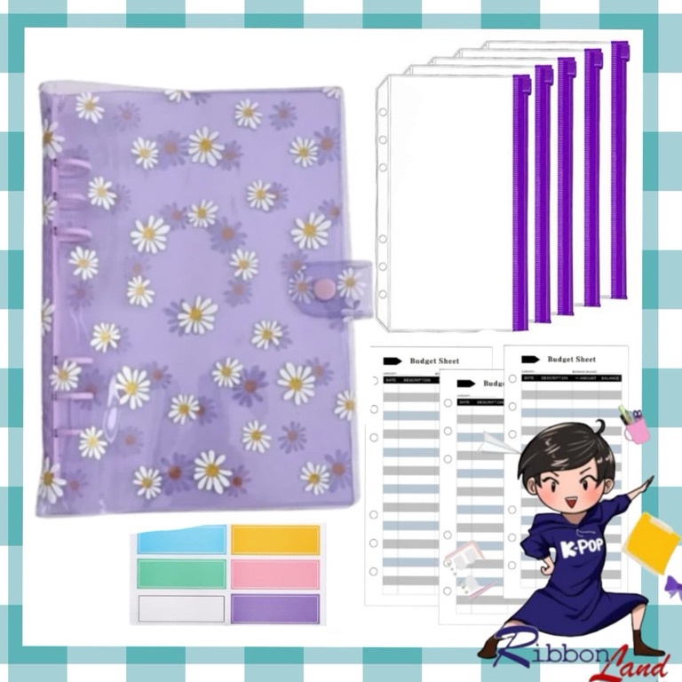 

KODE J83P A6 Set Lengkap Binder DAISY PREMIUM Ring Warna Nabung Pemula Hemat Murah