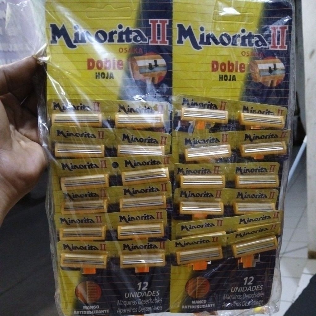 pisau cukur jenggot isi 24 pcs minorita