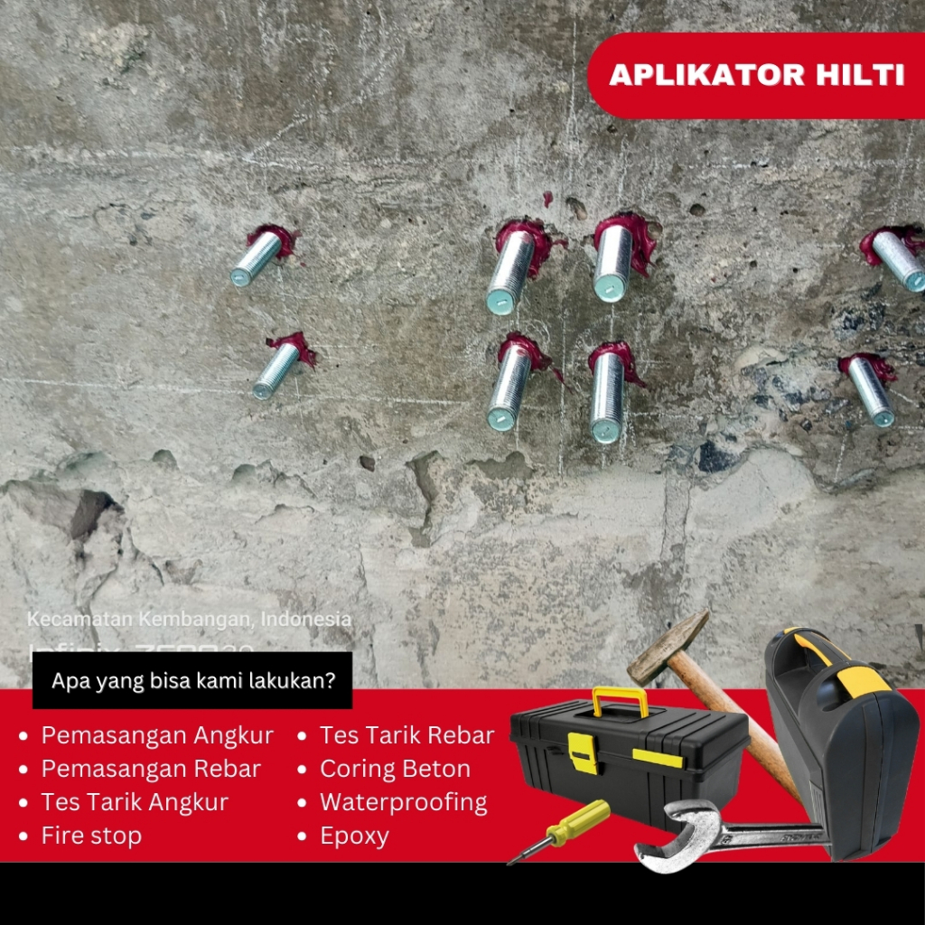 Aplikator Pemasangan Anchor Hilti M10