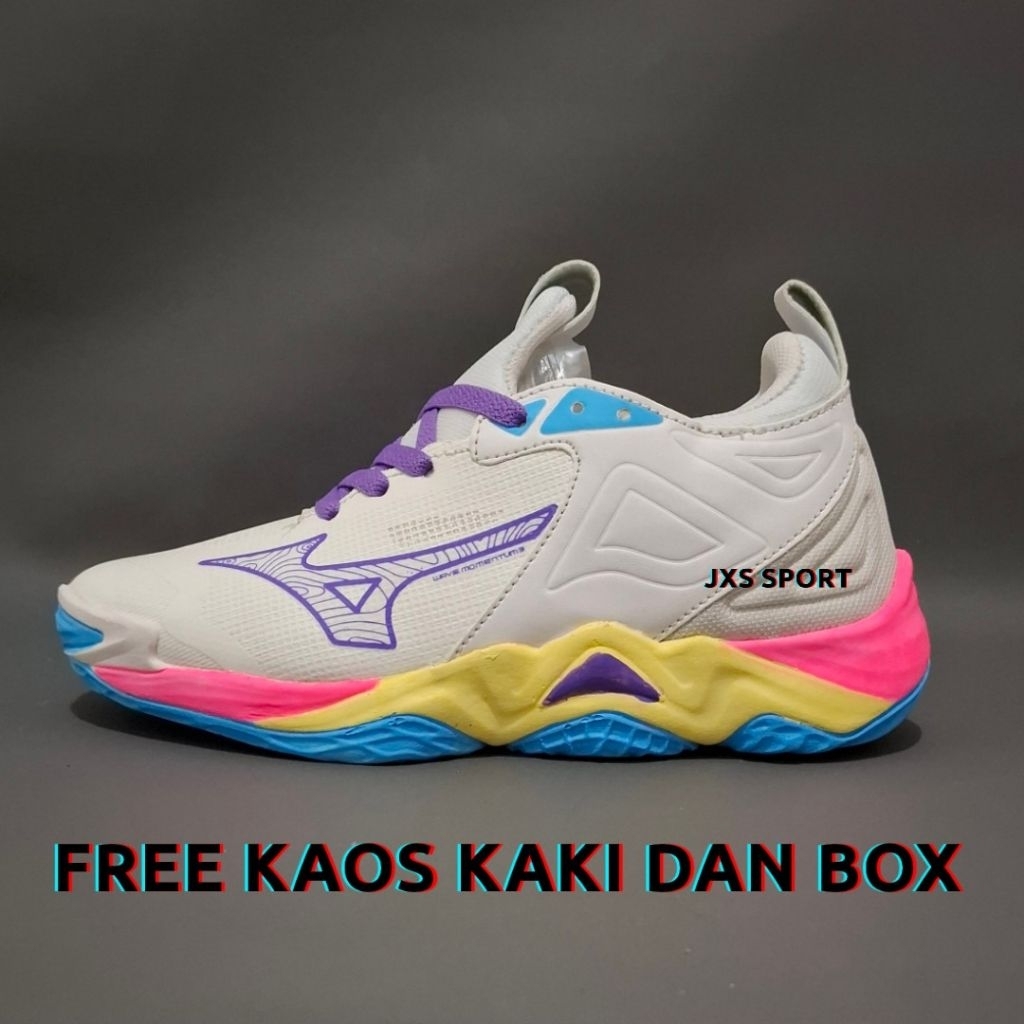 Sepatu Voli Mizuno Momentum 3 wanita Sepatu Voly Volly Size 36 37 Spatu Olahraga Terlaris Indor Dan 