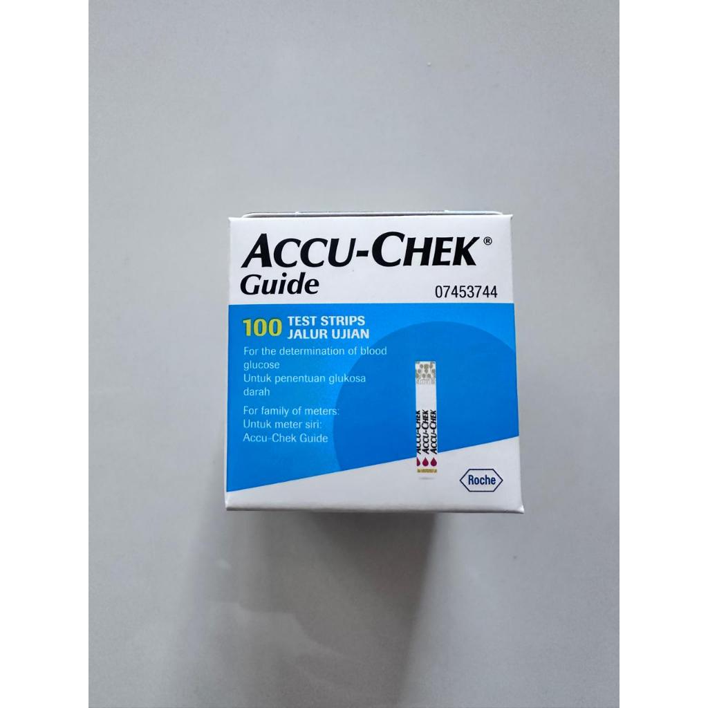 Strip Accu chek guide tes gula darah isi 100/ isi 50/ isi 25 strip