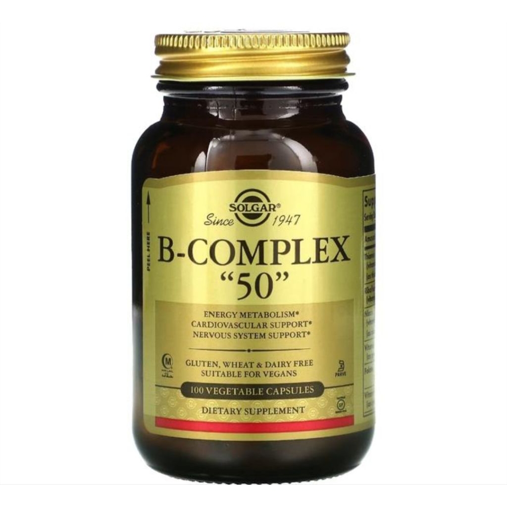 solgar B complex 50 mg coenzyme B vitamin 100.tablet