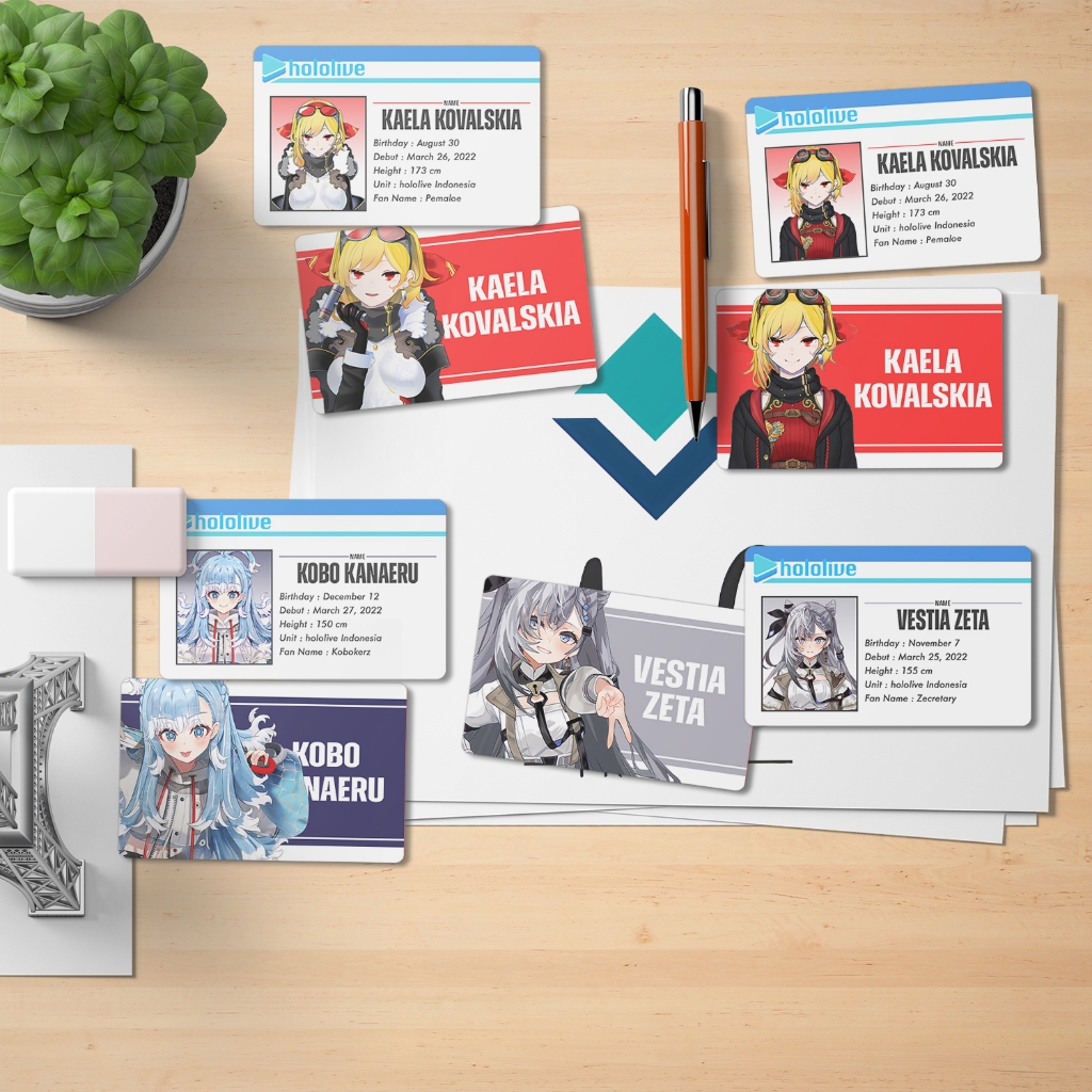 Photocard Hololive ID Gen 3 - Vestia Zeta - Kaela Kovalskia - Kobo Kanaeru