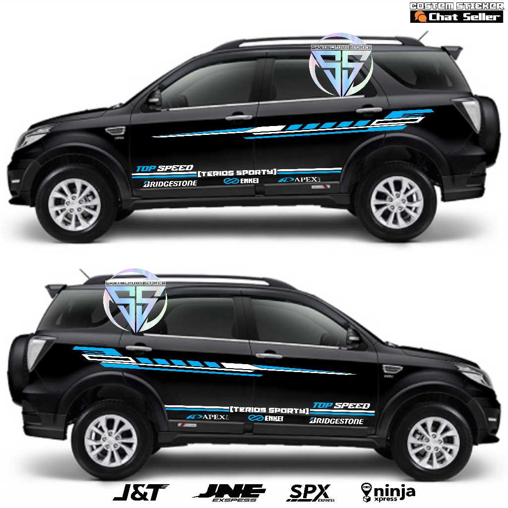 sticker mobil terios cutting sticker mobil daihatsu terios rush terbaru