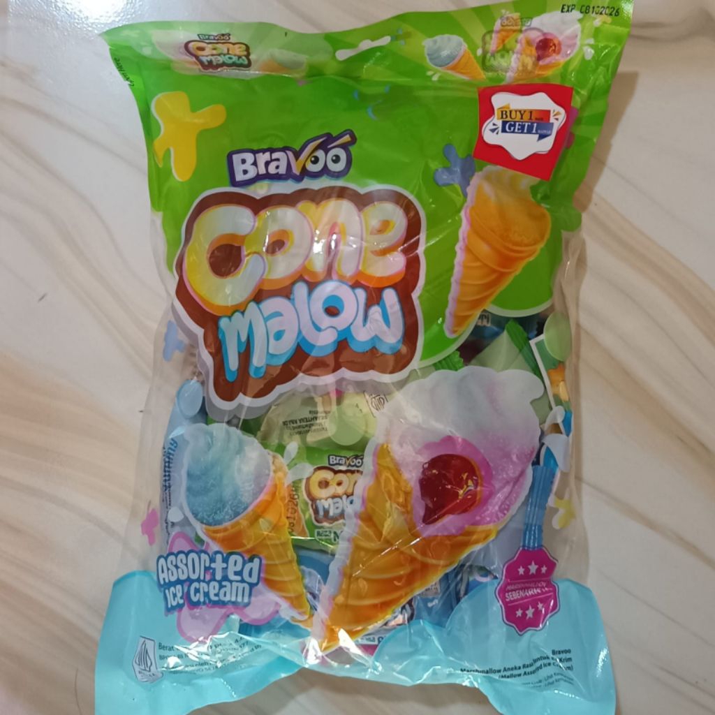 

Bravoo Marshmallow Cone. 1 Pack isi 20 pcs