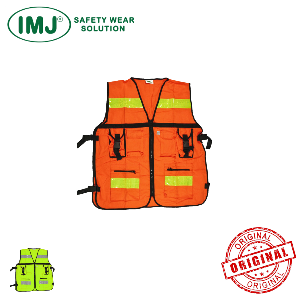 Rompi IMJ Safety Vest Lapangan 6 kantong Scotlight Vest Kerja