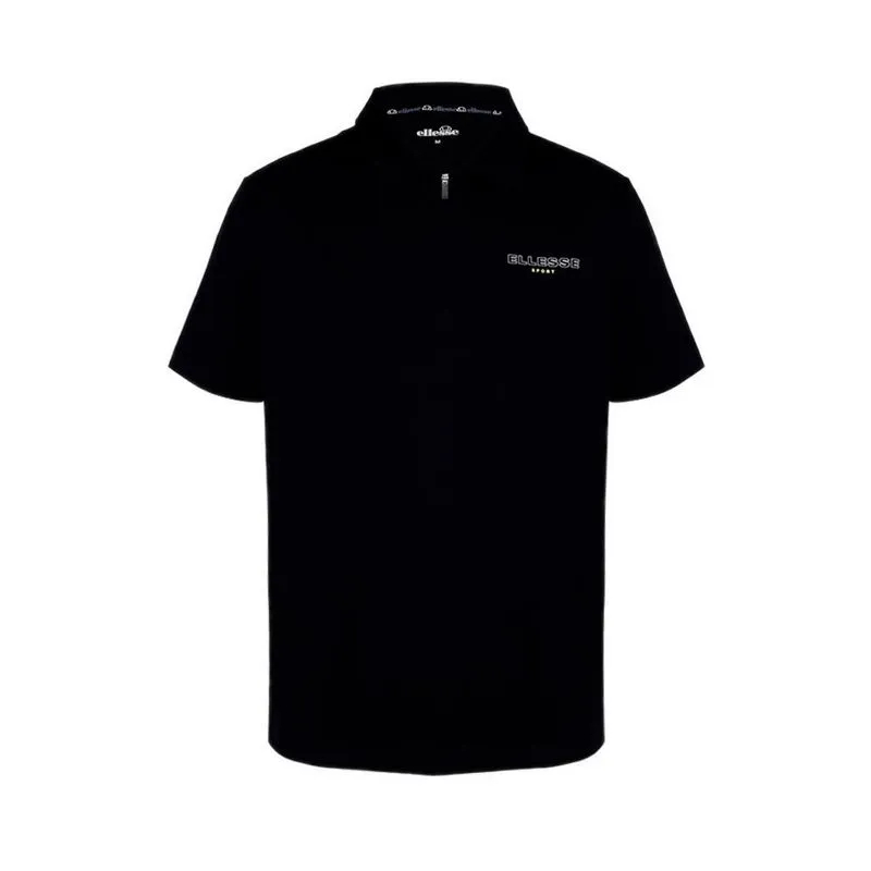 Ellesse Men Baseline Halfzip Polo Black - Original