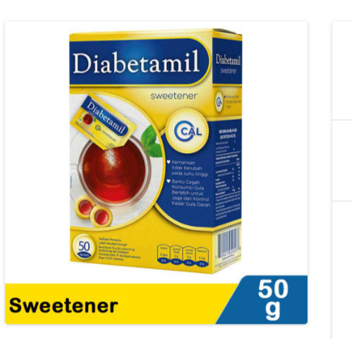 

diabetamil sweetener 50g