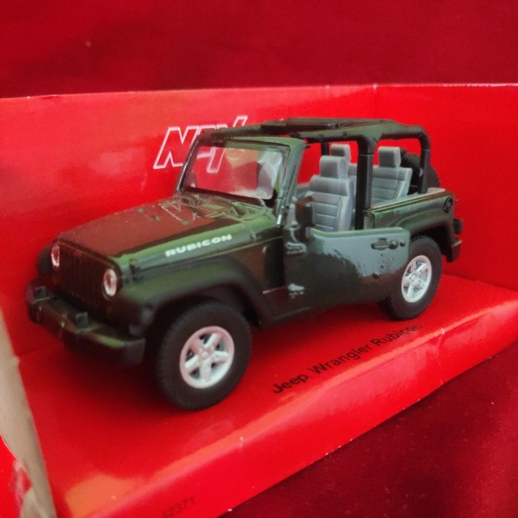 diecast mobil Jeep Wrangler Rubicon Welly