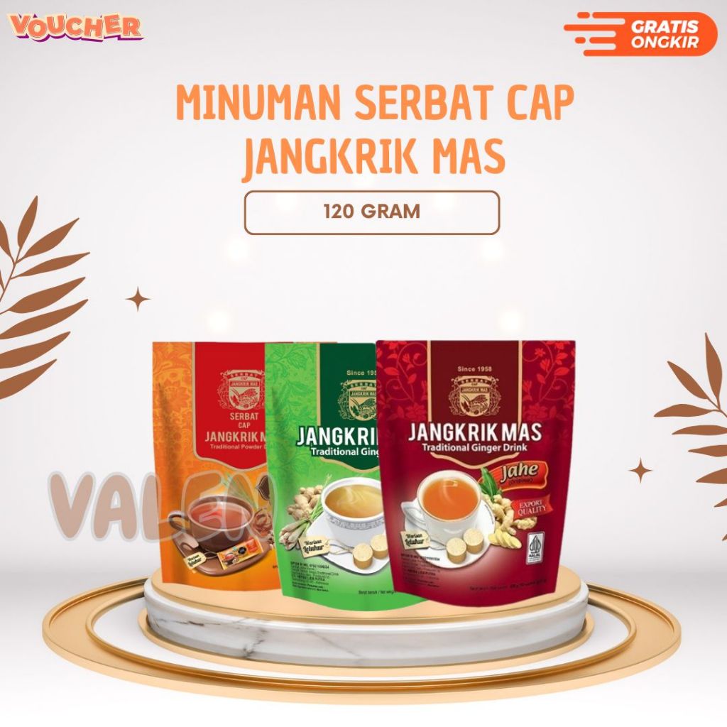 Minuman Serbat Cap Jangkrik Mas 120 Gr Wedang Uwuh Jawa/Sereh Lemon Grass/Jahe - Wedang Uwuh