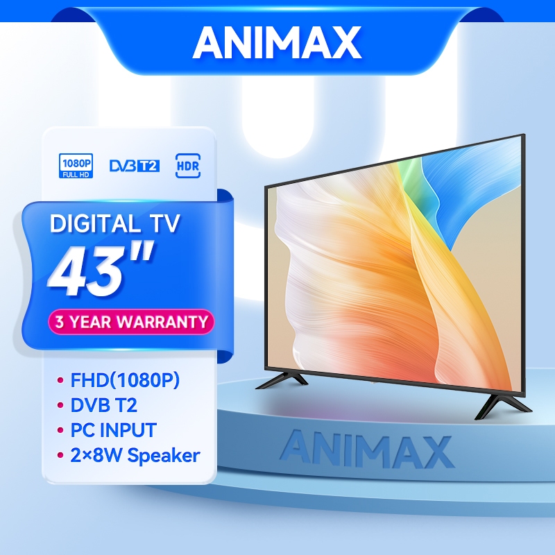 (Promo)Animax Smart TV 43 Inch Digital TV 43 inch Smart TV Android 43 Inch  55 Inch Android 14.0 Tel