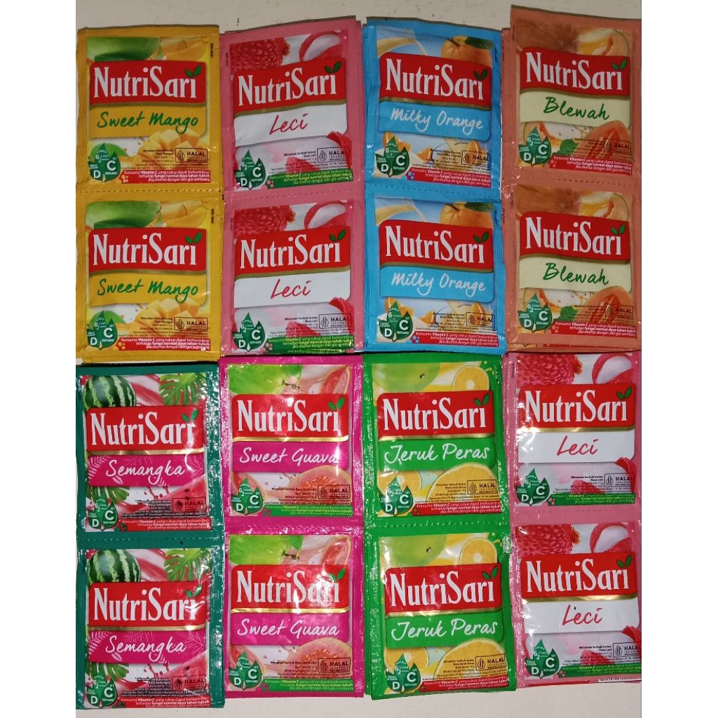 

Nutrisari Renceng Isi 10 Sachet Atau Ecer Aneka Rasa Exp Des 2025 s/d Apr 2027