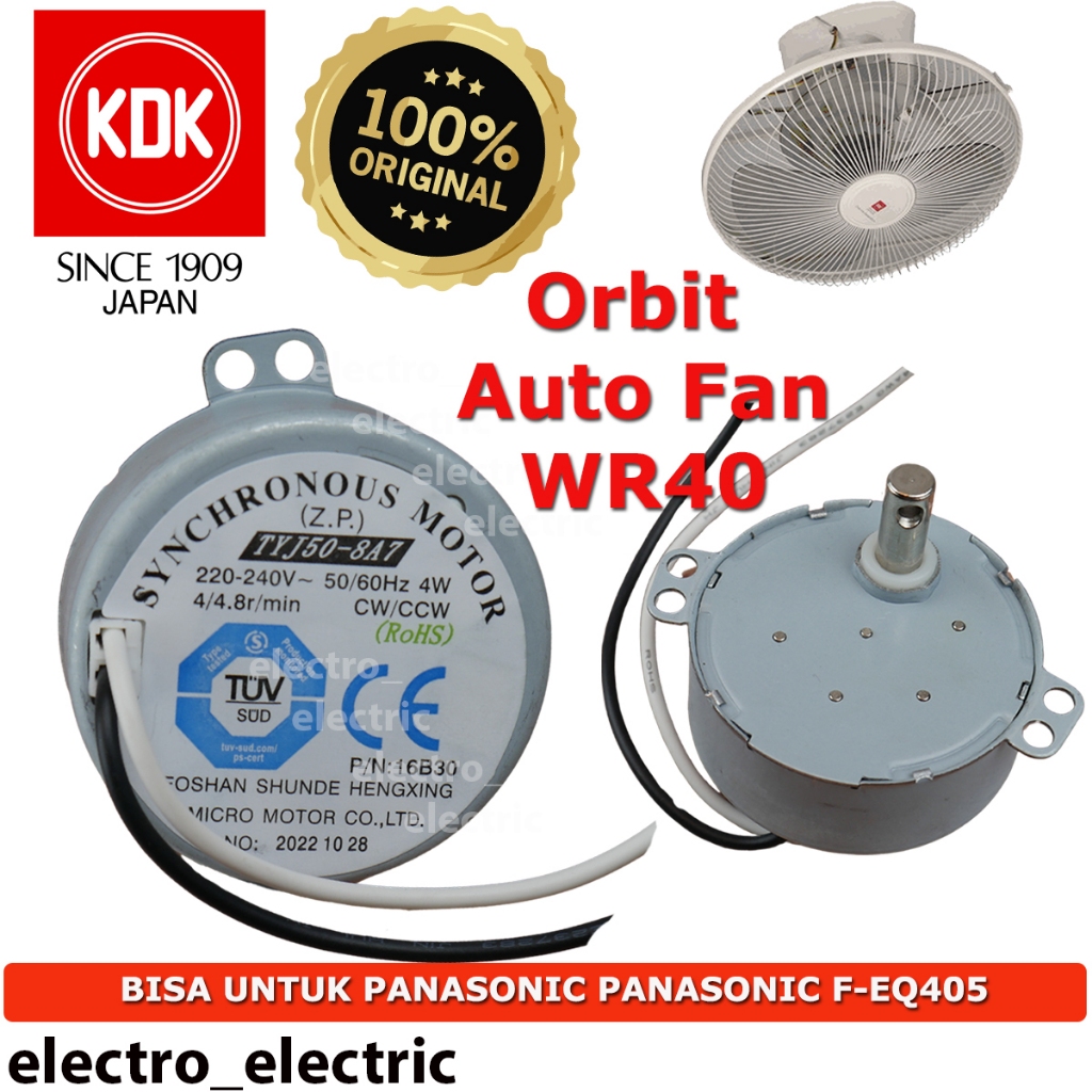 KDK Synchronous Motor Orbit Fan WR 40  - Rotary Kipas Orbit KDK WR 40 - Dinamo Rotary Motor Kipas Or