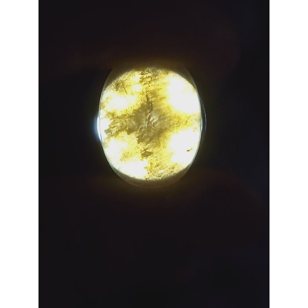 Batu Teratai Kristal Tapak Jalak Antik