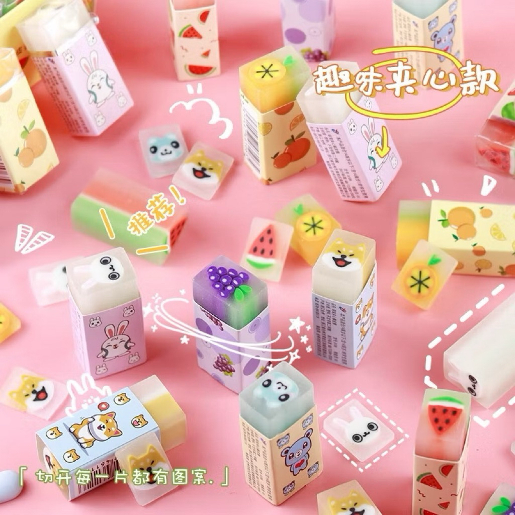 

ERASER PENGHAPUS PENSIL 1PAX 3PCS FRUIT