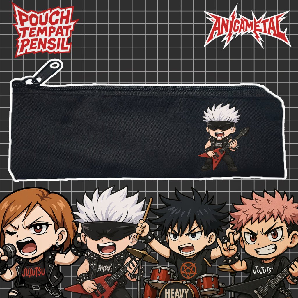 

Pouch Tempat Pensil Anime Jujutsu Kaisen Metal Murah Bahan Souvenir Pernikahan Bisa Bayar Ditempat cod Gift Anniversary Couple Hampers Kado