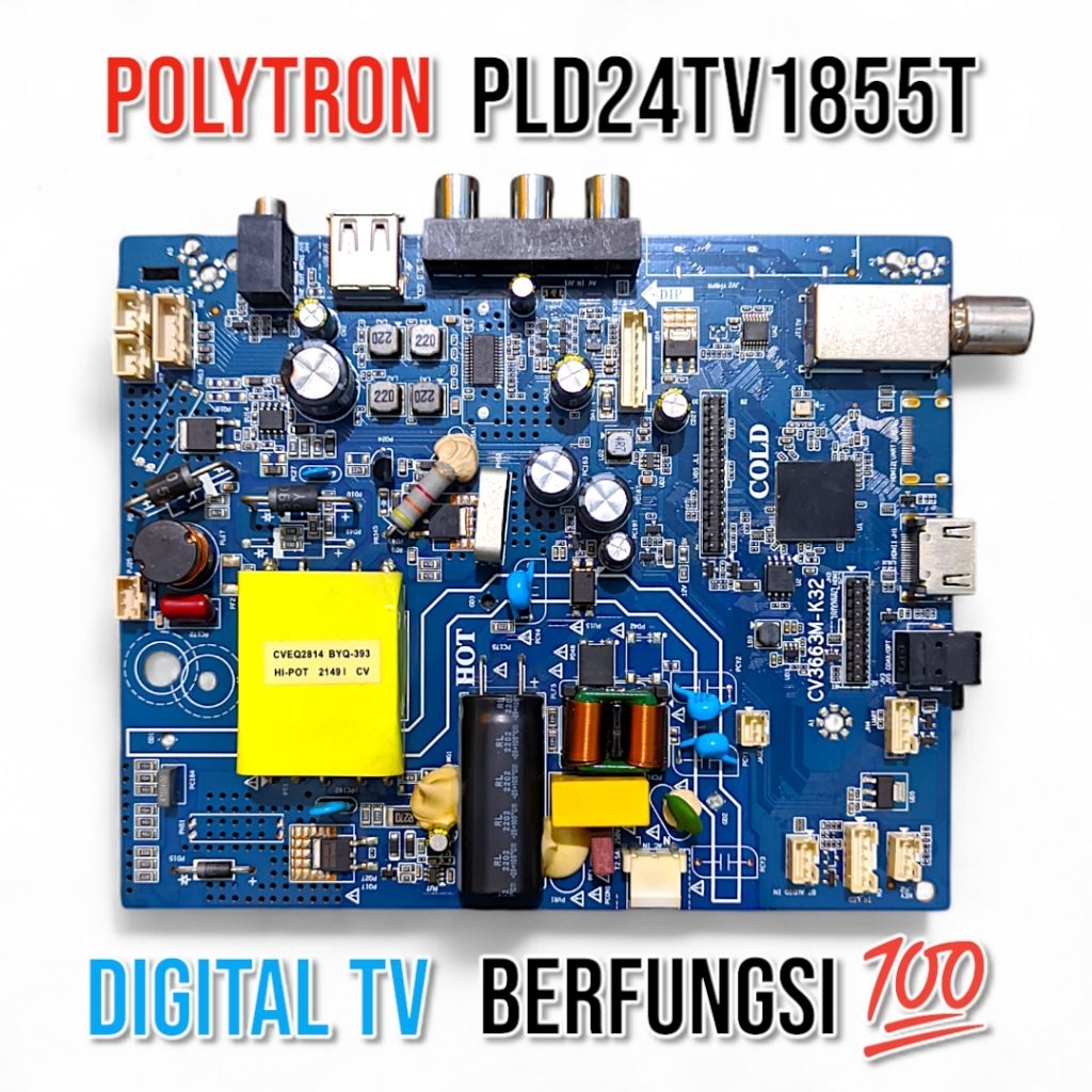 MB POLYTRON PLD24TV1855T - MAINBOARD POLYTRON PLD24TV1855T - MESIN TV POLYTRON PLD24TV1855T - POLYTR