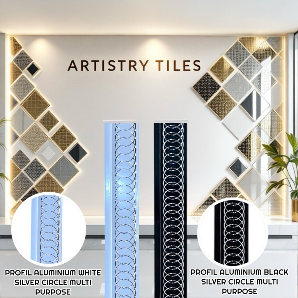 Profil Ukir aluminium Multi Purpose, U List, LED house, Frame List, wallboard List, List Decor Mewah