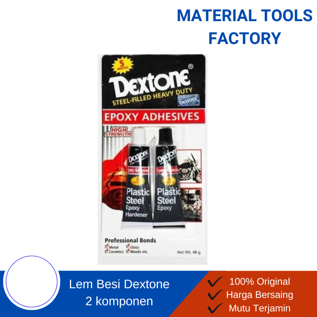 Lem Besi Dextone - lem Dextone Campur 5 Menit - Lem Besi
