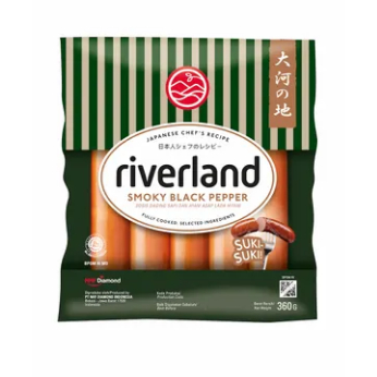 

Riverland Smoky Black Pepper Sausages 360gr