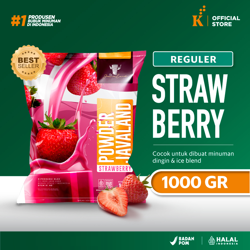 

Bubuk Minuman Bubble Drink Rasa Strawberry Javaland
