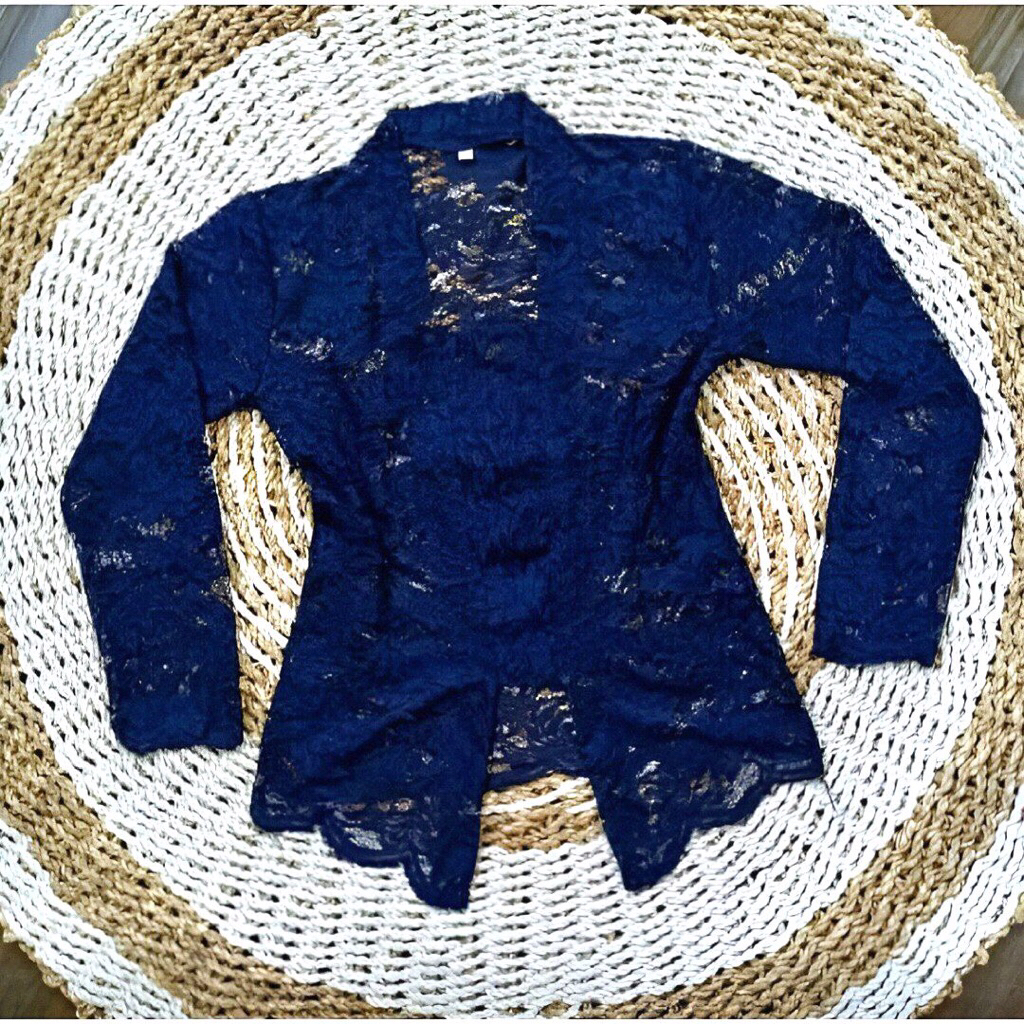 KEBAYA BALI NAVY/ATASAN KEBAYA BALI NAVY