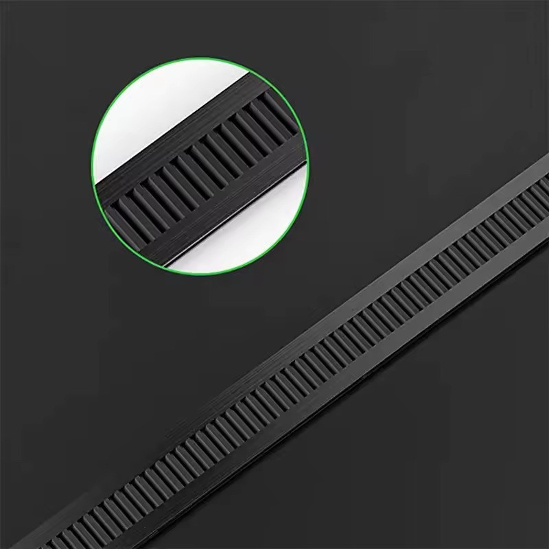 

gk 100pcs Kabel Ties Tis Bisa Di Buka Kembali Reusable Anti Putus Hitam Putih Lebar 8mm Panjang