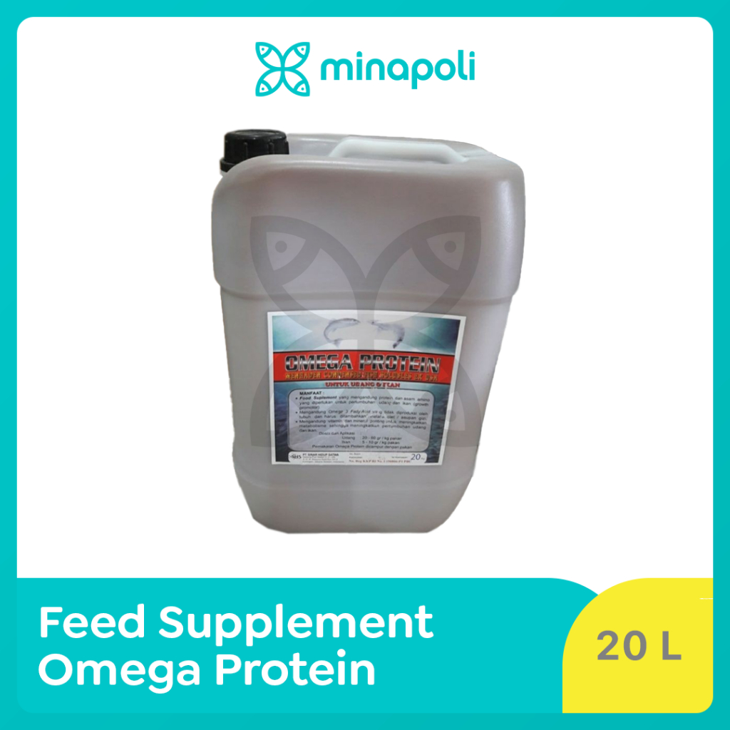 Feed Suplement Udang dan Ikan Omega Protein Kemasan 20 Liter