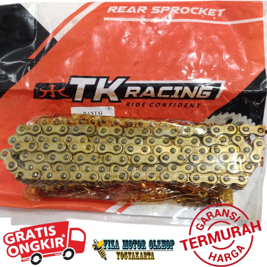 (ORIGINAL) RANTAI RANTE TK RACING 420HS 420 HS 104L GOLD EMAS ORIGINAL RANTAI TK RACING GOLD EMAS 42