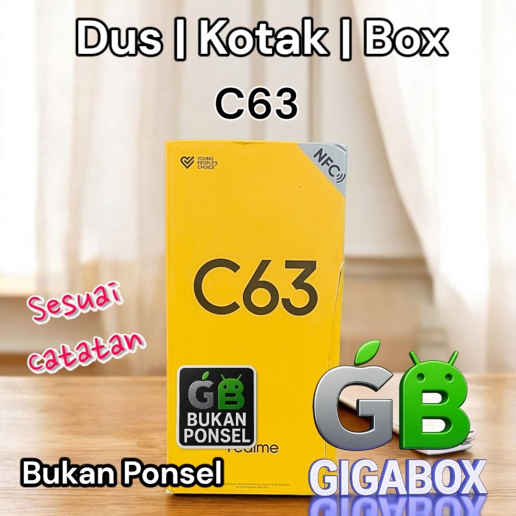 

Dus | Kardus | Box Kemasan Realme C63 – Bekas Unit (Dus Only)