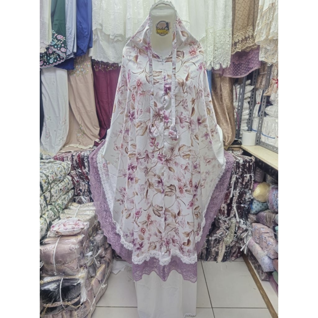 Mukena Silk Premium Sinderela Alquba Jumbo