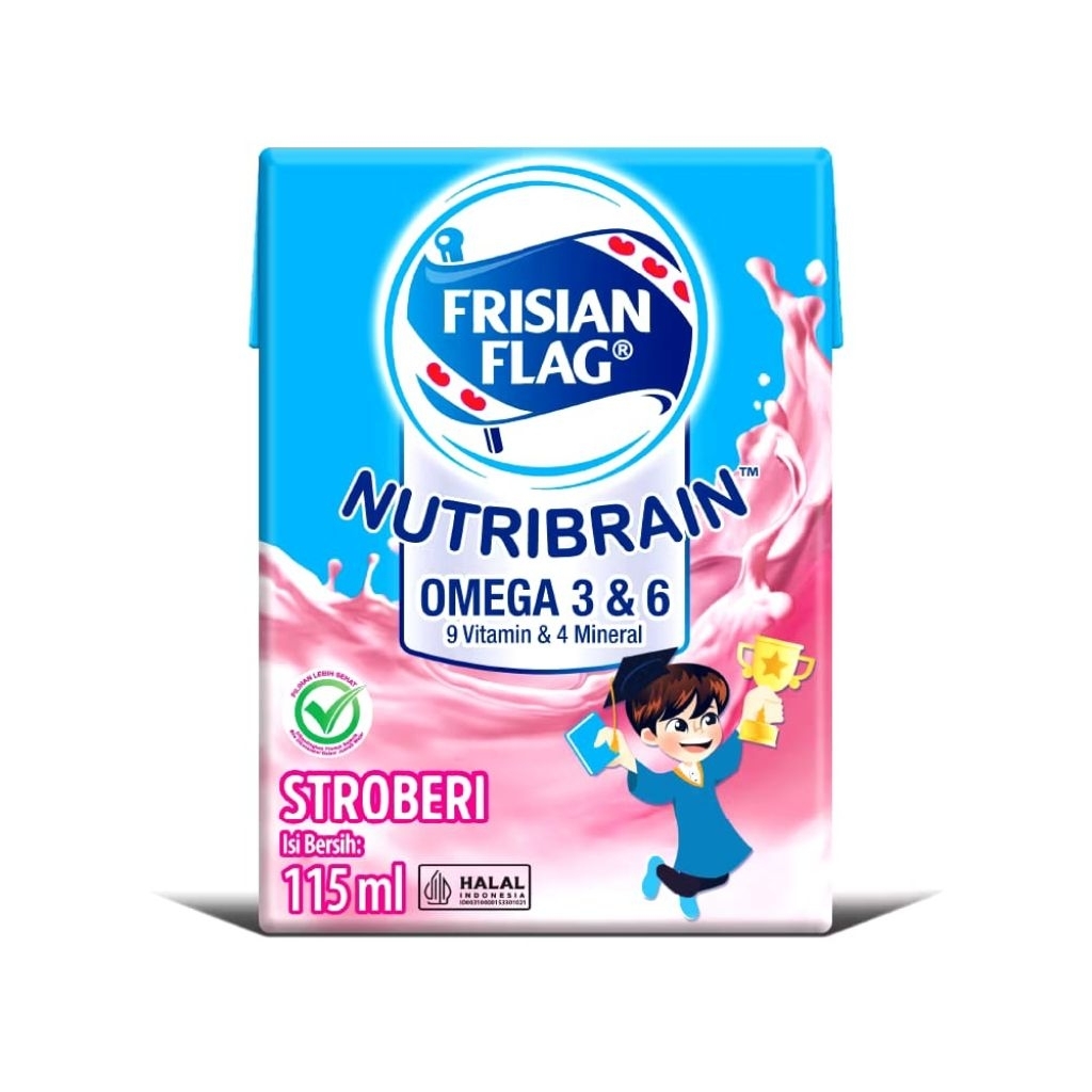 

Frisian Flag Omega Susu UHT Strawberry 115Ml