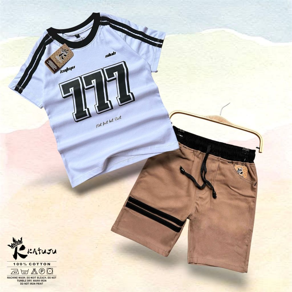 PIKO setelan celana anak laki laki usia 3-10 tahun bahan katun combed celana chinos