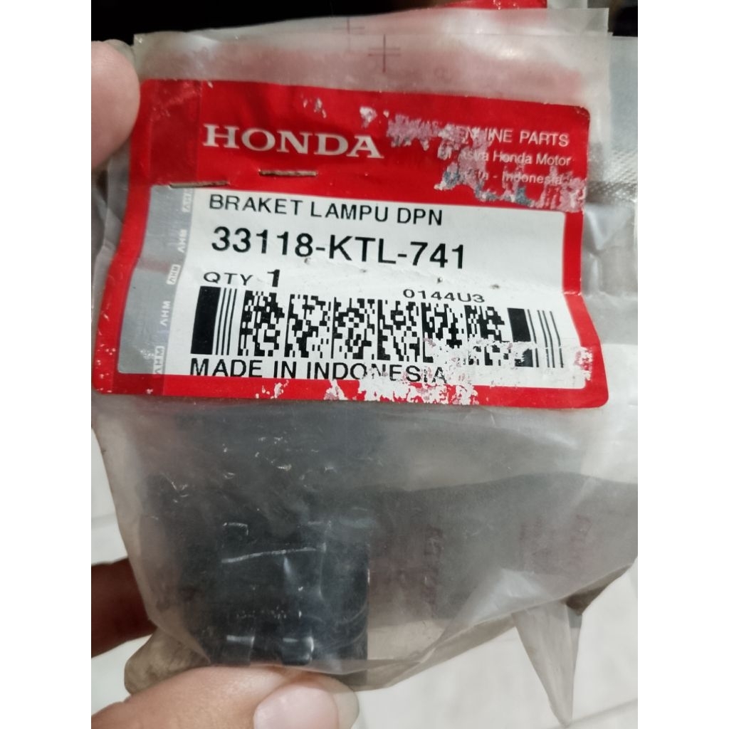 33118-KTL-741 Braket Lampu Depan Supra Fit New Ori AHM