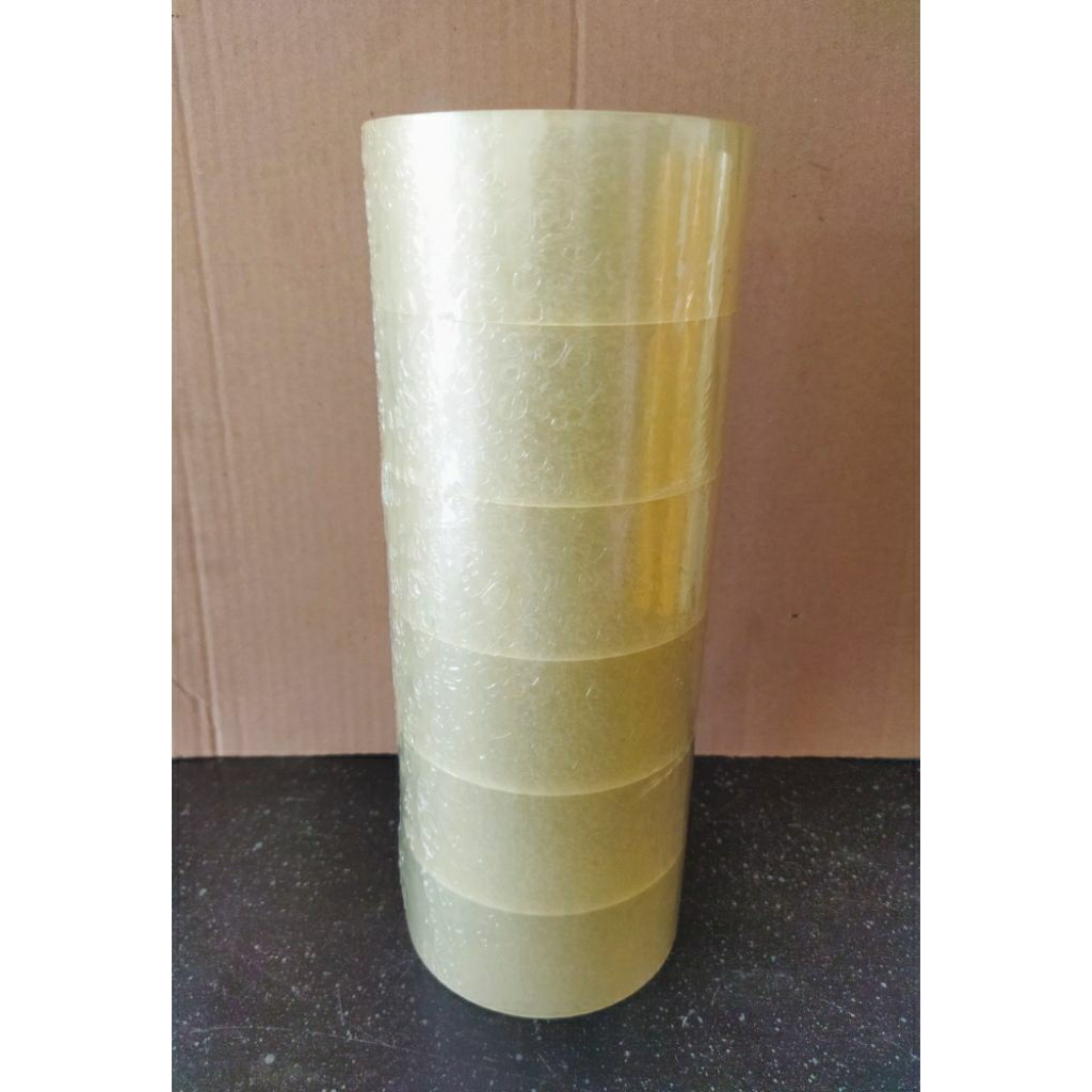 

6 Pcs Lakban Bening 45x77m