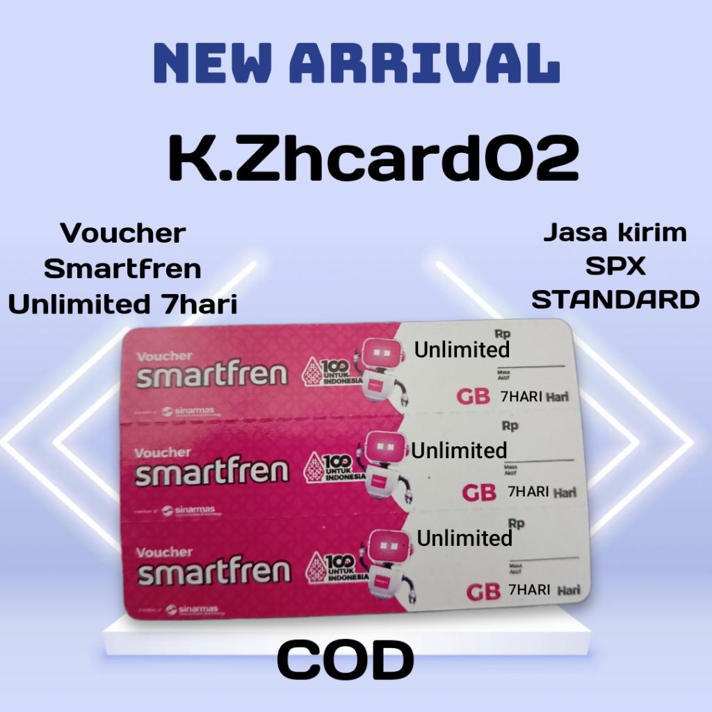 Voucher Smartfren Unlimited 7hari {FUP 1GB/HARI}