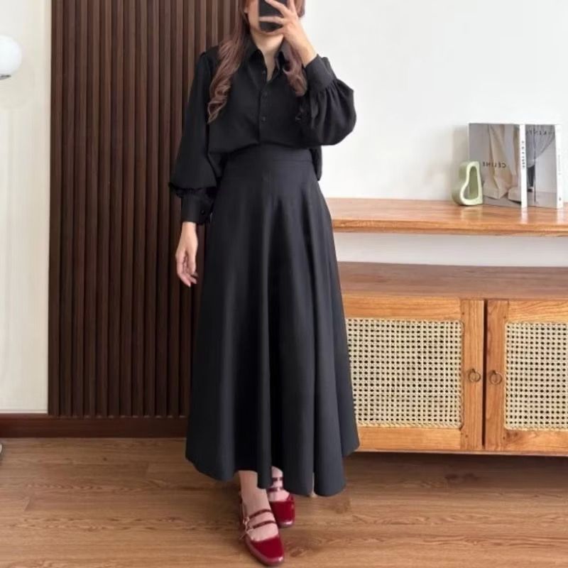 Claudia One Set Rok Premium Setelan Crinkle Airflow Terbaru