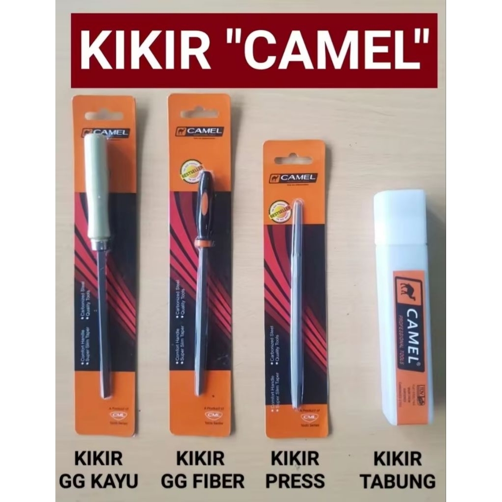 Kikir Segitiga 4 Inch CAMEL | Kikir Gagang Karet | Kikir Gagang Kayu | Kikir Press | Kikir Tabung CA