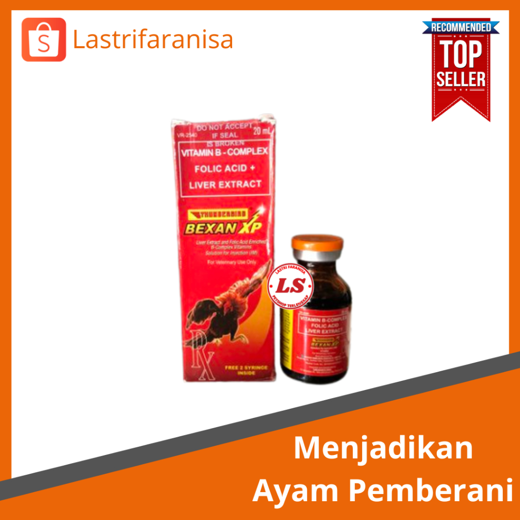 BEXAN XP 20 Ml Doping Ayam Flipin Pemberani Doping Stamina Ayam