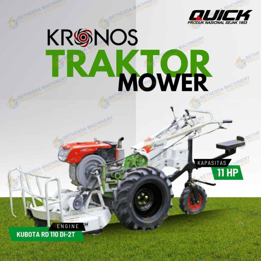 PAKET 7 QUICK KRONOS MOWER KUBOTA 11 HP RD110 DI-2T