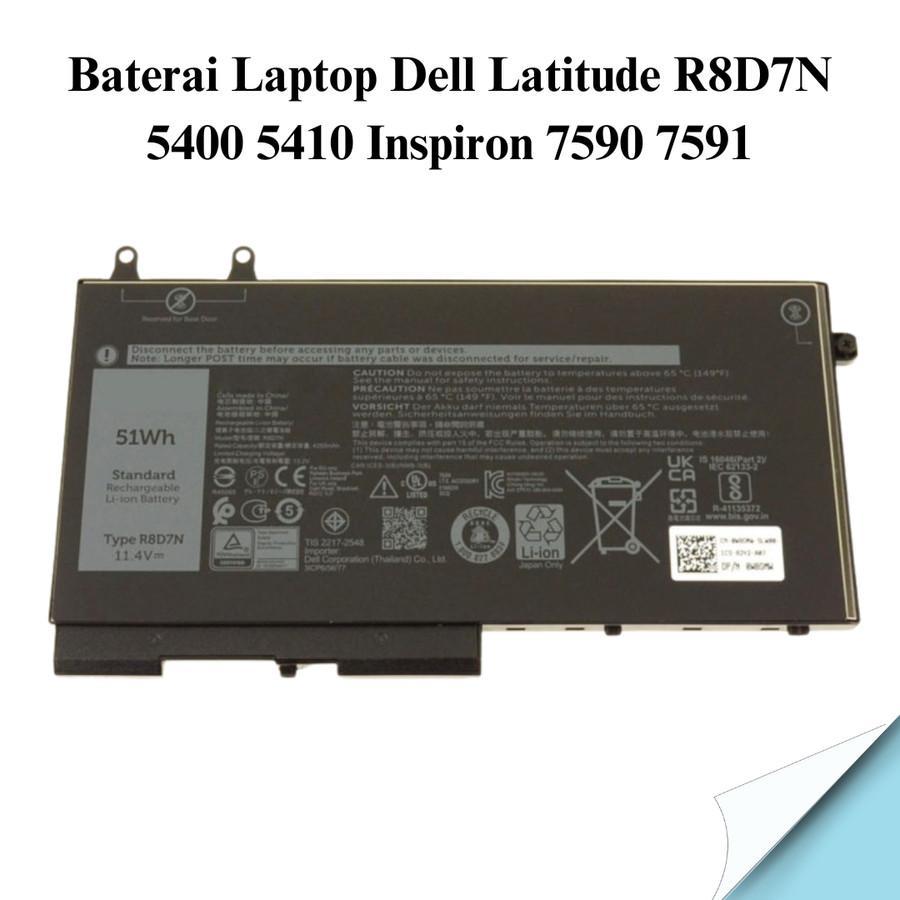 Baterai Batre Batery de Latitude 5400 5410 5500 5510 Precision 3540 1V1XF R8D7N RF7WM 4GVMP ORIGINAL