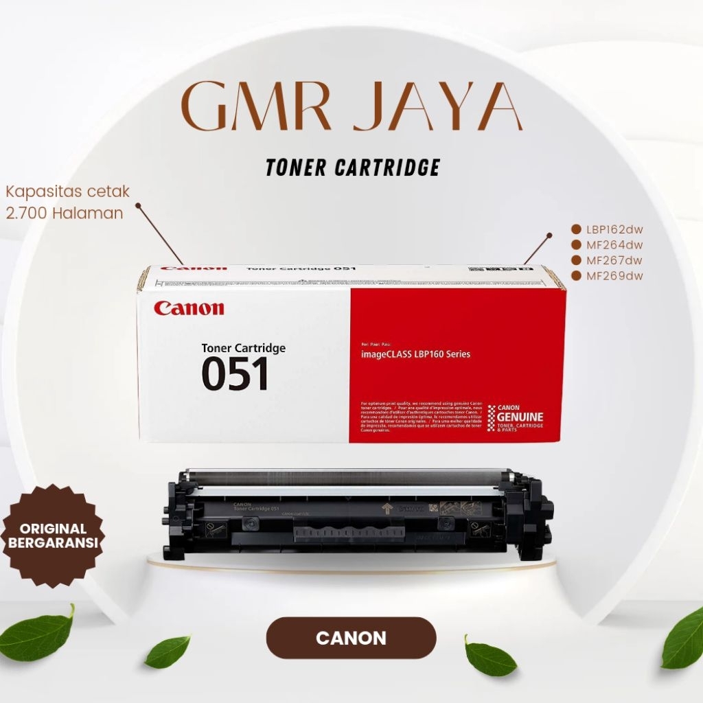 Toner canon 051 original / Toner cartridge canon 051 original / Toner printer canon 051 original / T