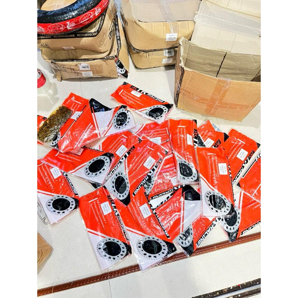 PROMO TK RANTE RANTAI TK RACING UKUR 420HS-104L GOLD EMAS ORIGINAL ASLI