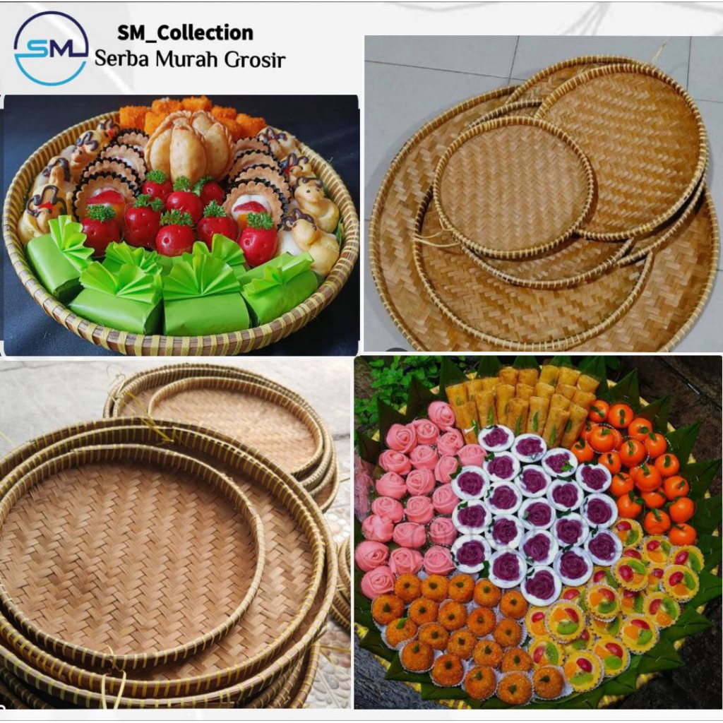 tampah bambu/tampah serbaguna/tampah tumpeng/tampah kue/anyaman bambu/tampah jogja
