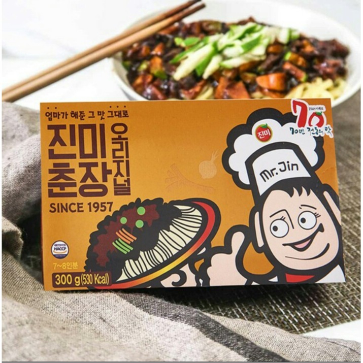 

Korean Chunjang /Black Bean Paste ( Saus Chajang )Mr Jin 300gr