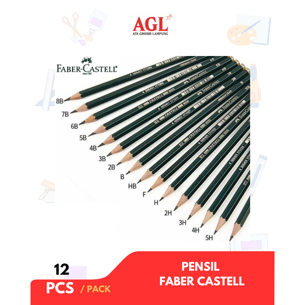 

FABER-CASTEEL - (12pcs) PENSIL FABER CASTEL 2B - Grosir