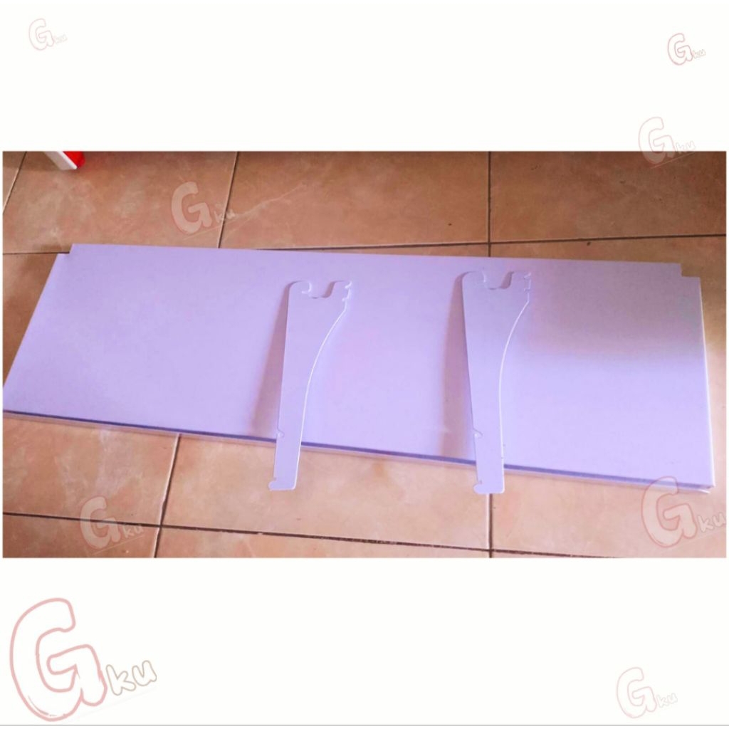 shelving rak gondola + bracket. ukuran 28x90