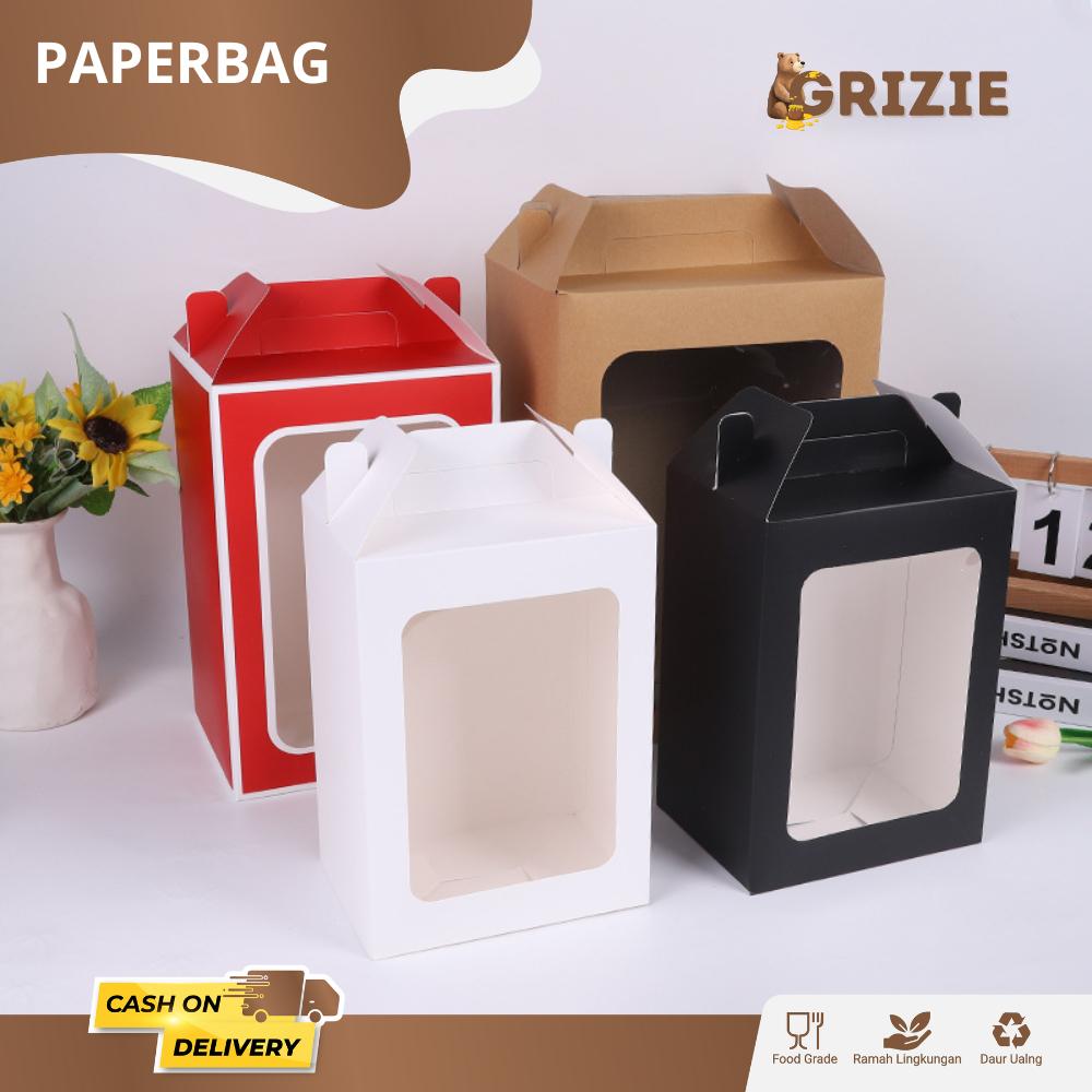 

Paperbag Motif Tebal Ukuran Besar / Box Gable Jendela Mika / Kotak Souvenir Window Mika / Gift Box / Kotak Hampers I BH02 - BH03