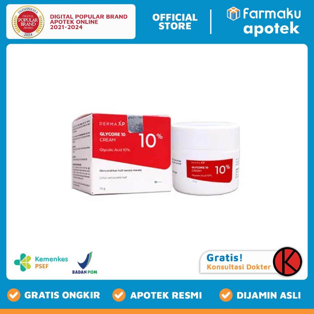 Glycore 10% Cream 10 gr Jar  - ASB