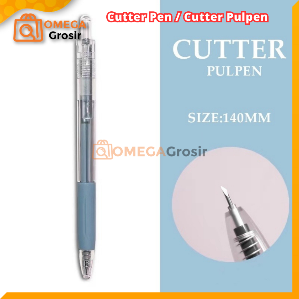 

OG Pulpen Cutter Pen Mini Pisau pemotong DIY Pisau ukir Lucu Kantor Sekolah